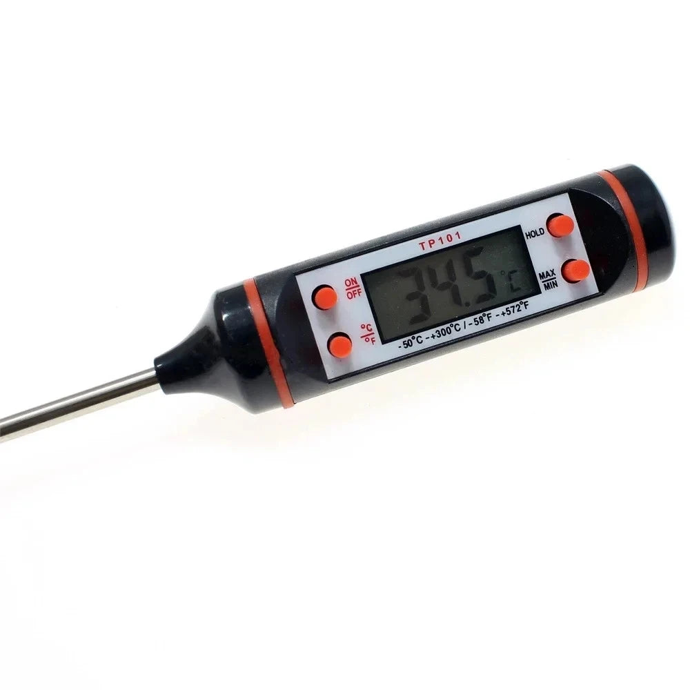 1 pcs Food Baking Digital Kitchen Thermometer Electronic Probe Type Liquid Barbecue BBQ Temperature Measuring Pen