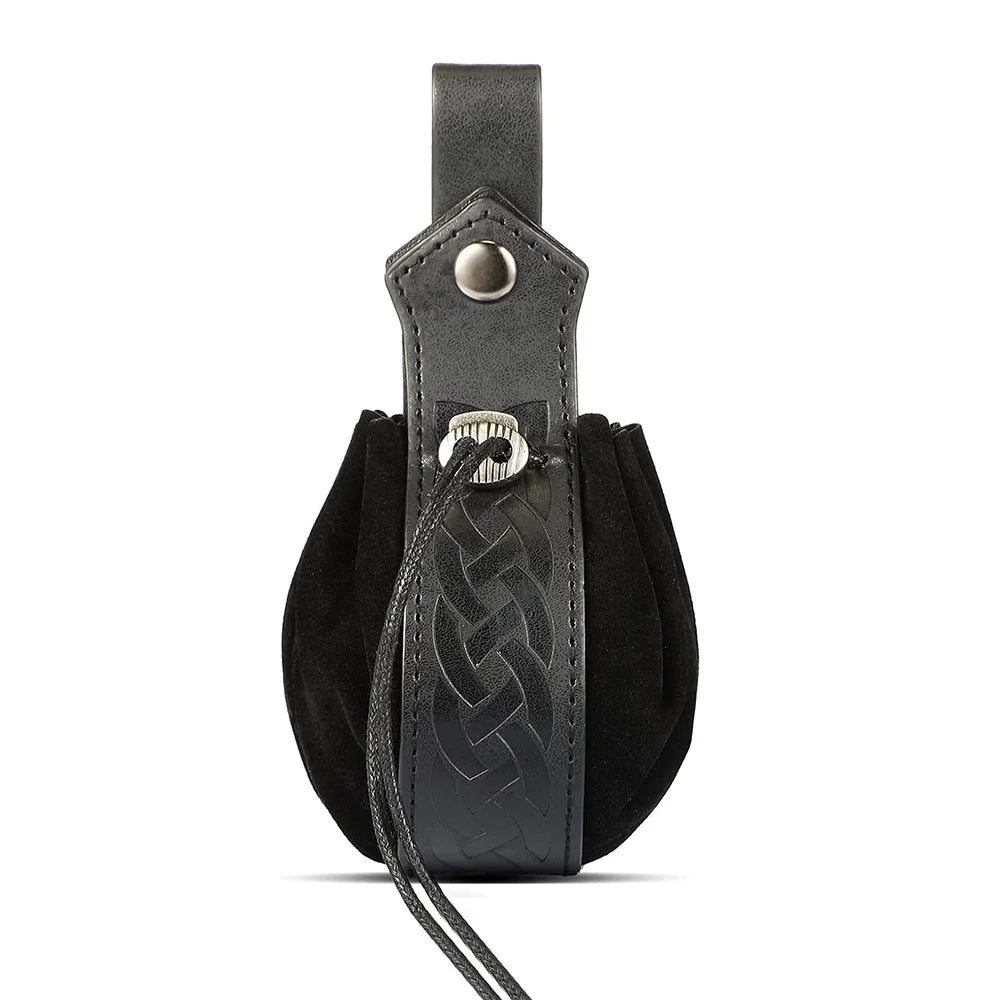 Medieval Belts Viking Knights Loose Change Waist Bags Renaissance Retro Belts Halloween Role-playing Dresses Buckle Props,