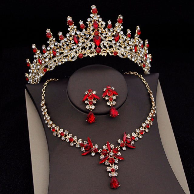 Elegant Royal Queen Bridal Jewelry Set for Women