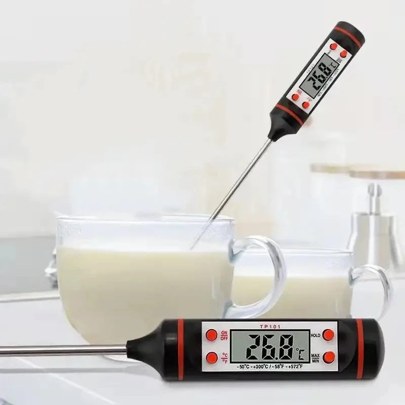 1 pcs Food Baking Digital Kitchen Thermometer Electronic Probe Type Liquid Barbecue BBQ Temperature Measuring Pen