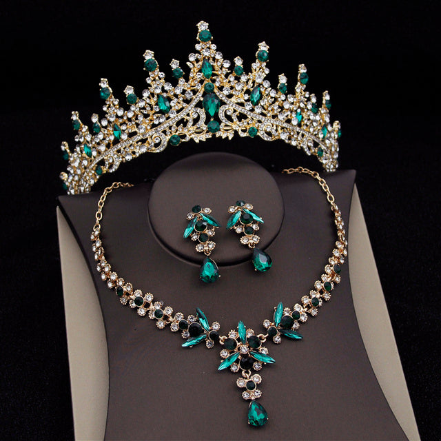 Elegant Royal Queen Bridal Jewelry Set for Women