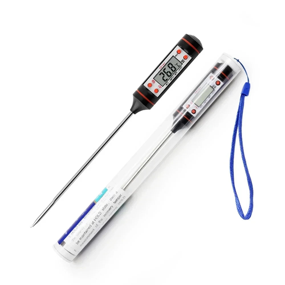 1 pcs Food Baking Digital Kitchen Thermometer Electronic Probe Type Liquid Barbecue BBQ Temperature Measuring Pen