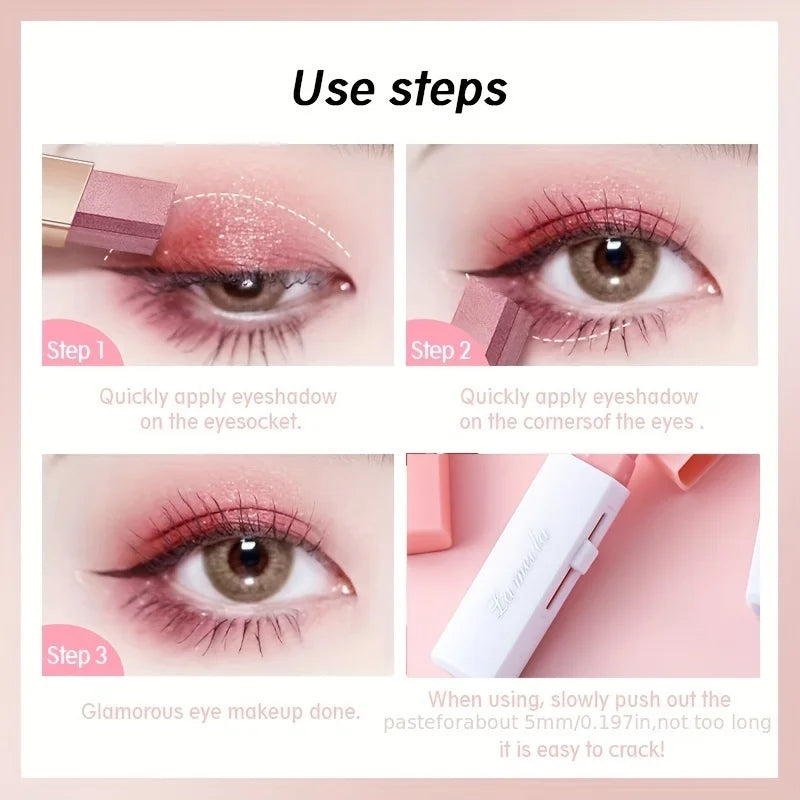 Two Color Gradient Eye Shadow Stick Three Dimensional Natural Without Taking Off Makeup