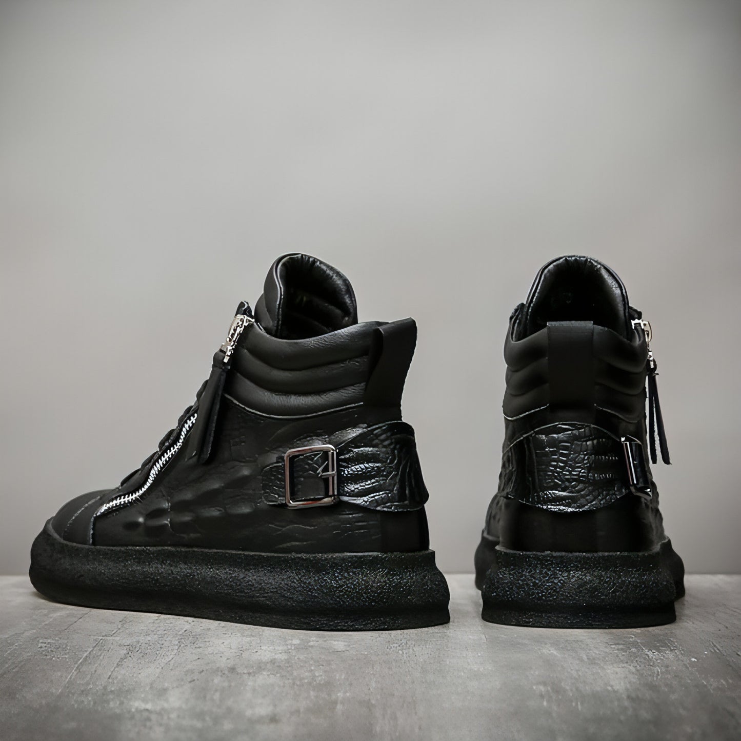 Men’s High-Top Leather Sneakers