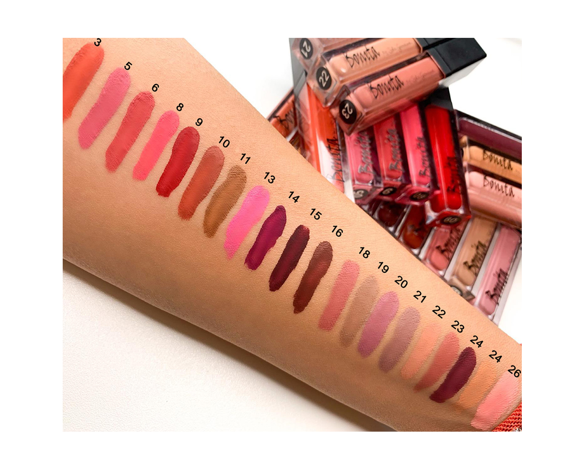 Bonita Matte Liquid Lipstick 22 - Long-Lasting & Moisturizing