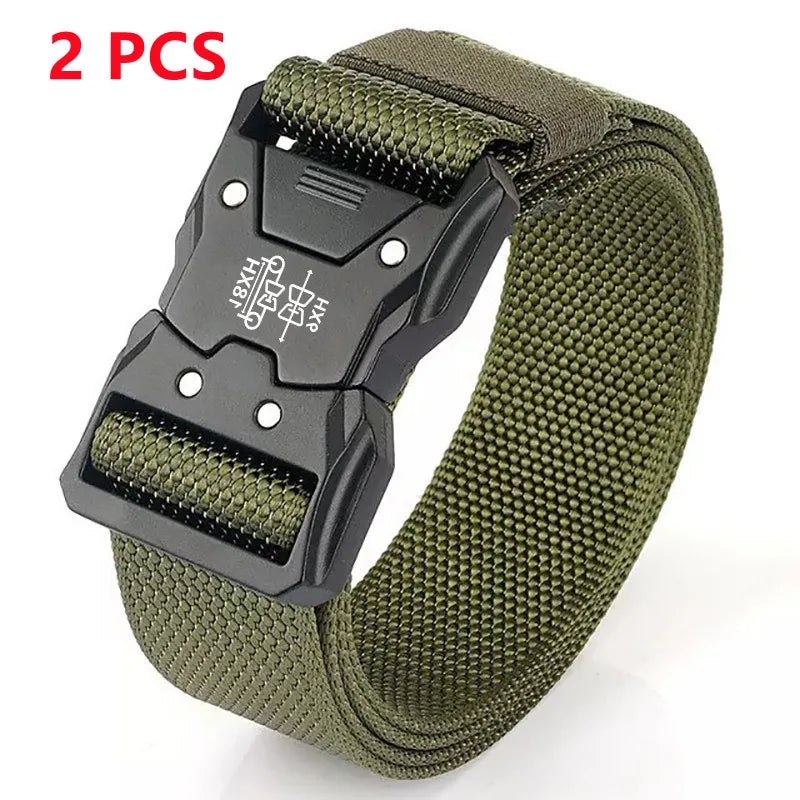High Quality Men Belt Outdoor Work Training Belt Woven Belt Canvas Multi Function Belt Denim Belt