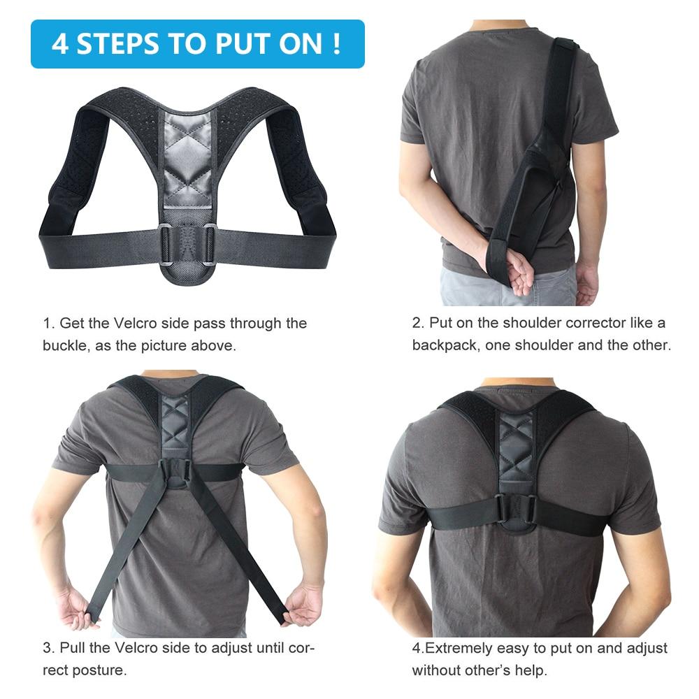 Unisex Adjustable Back Posture Corrector - Improve Posture Anytime