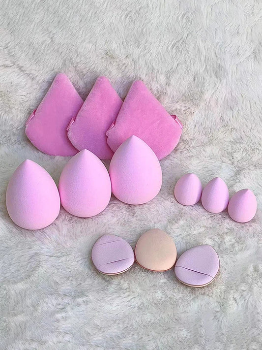12pcs Small, medium and large combination set Makeup Puff Essential for beginners
