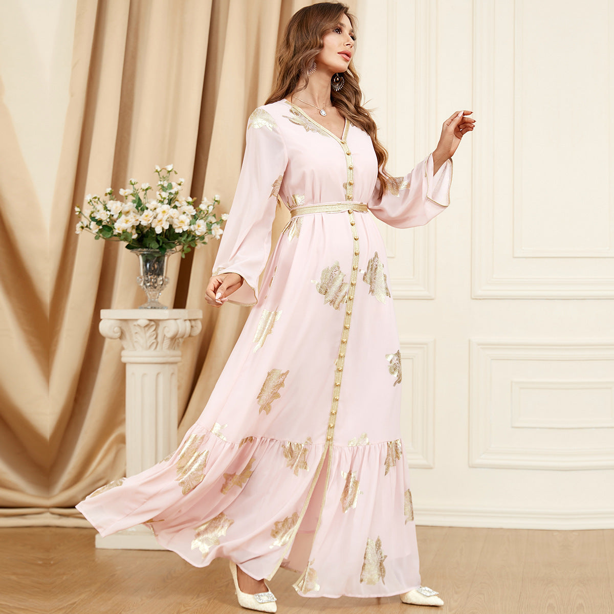 Women's Casual Long-Sleeved Dress