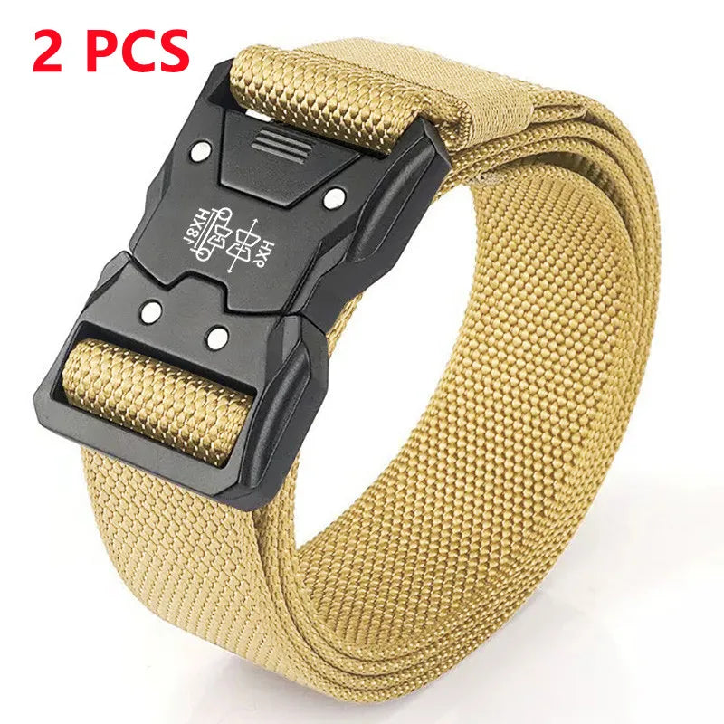 High Quality Men Belt Outdoor Work Training Belt Woven Belt Canvas Multi Function Belt Denim Belt
