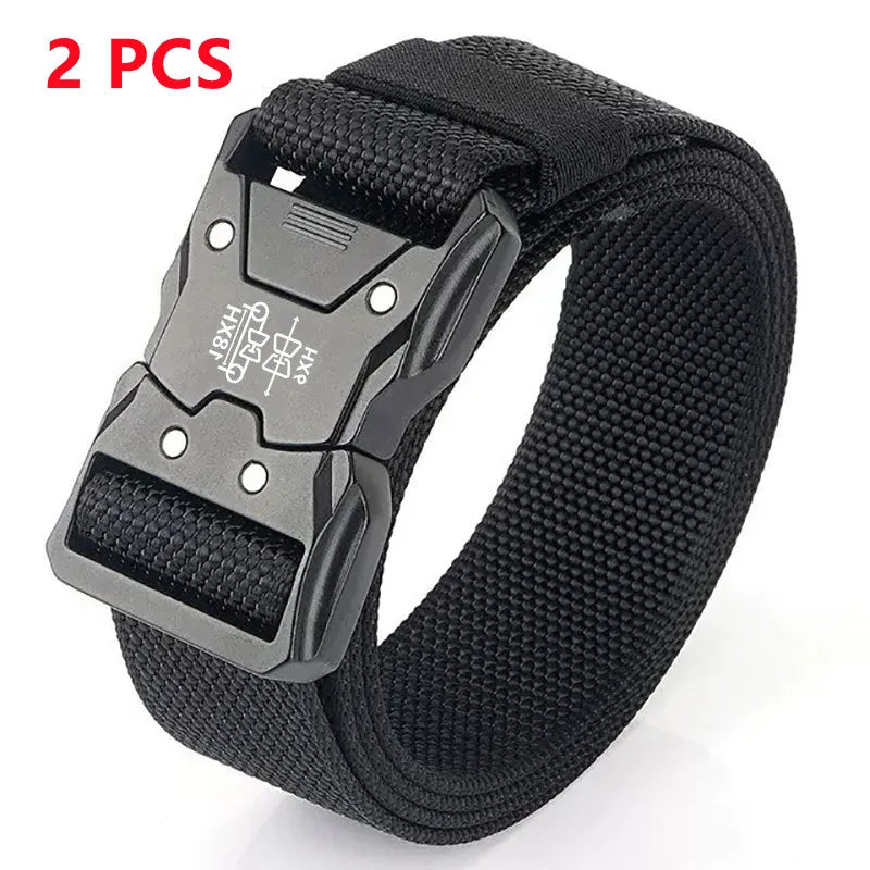 High Quality Men Belt Outdoor Work Training Belt Woven Belt Canvas Multi Function Belt Denim Belt