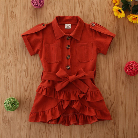Charming Casual Dress for Girls in Vibrant Colors