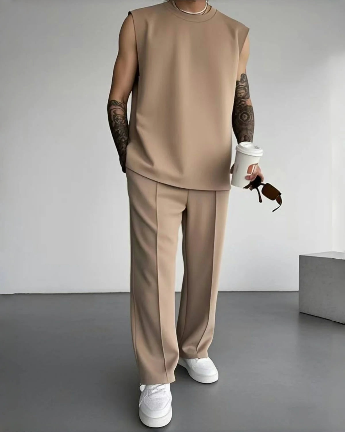 Men's casual Sleeveless Suit