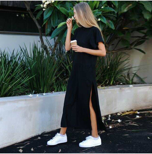Casual Long Black Dress