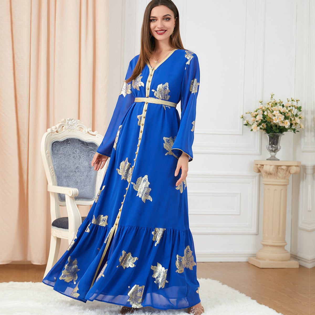 Women's Casual Long-Sleeved Dress