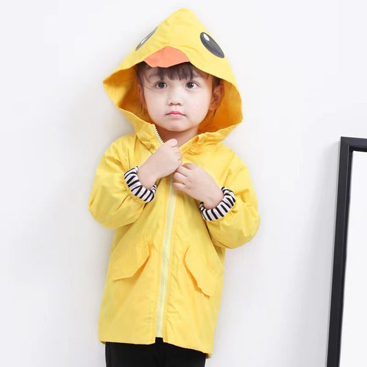 Adorable Unisex Cartoon Hoodie Coat for Kids