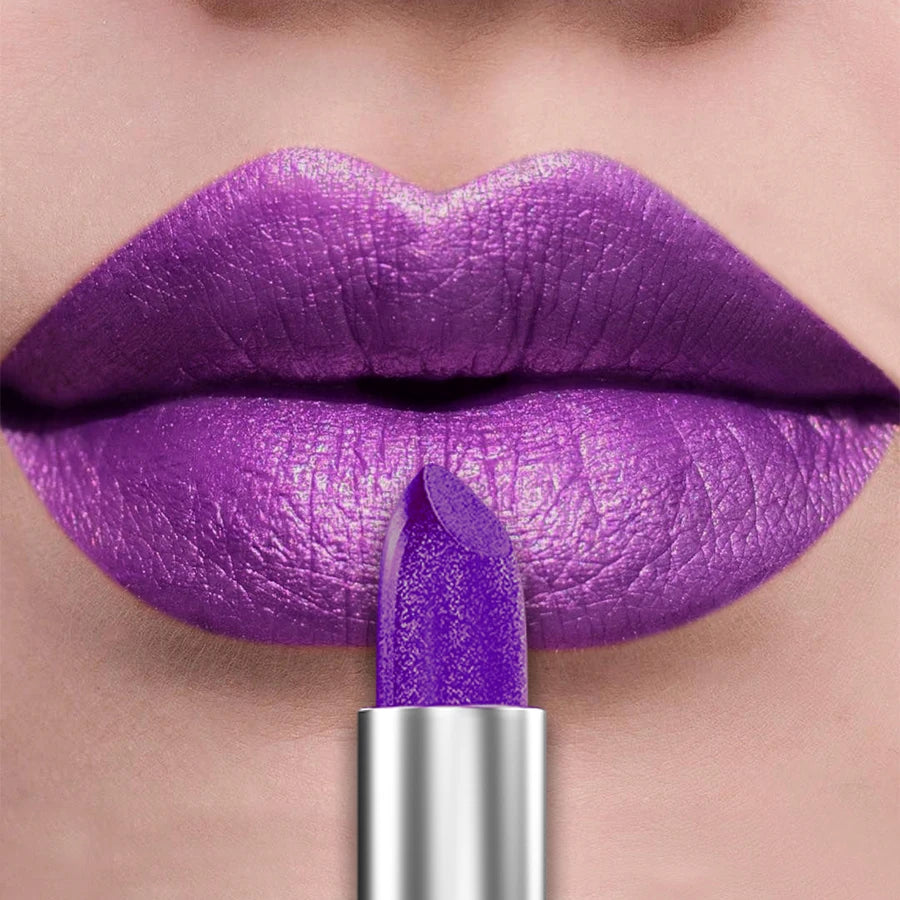 21Colors Metallic Lipstick - Bold Glitter & Matte Finish (Longwear Gift Set)