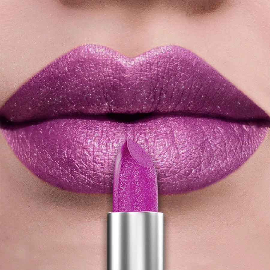 21Colors Metallic Lipstick - Bold Glitter & Matte Finish (Longwear Gift Set)