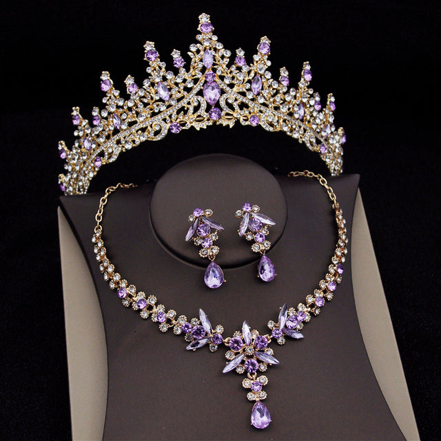 Elegant Royal Queen Bridal Jewelry Set for Women