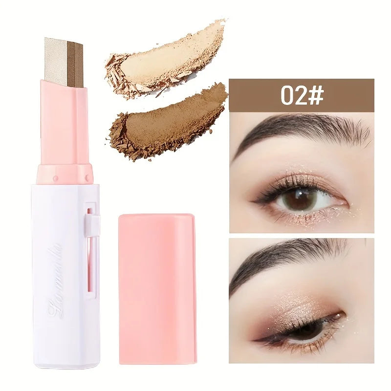Two Color Gradient Eye Shadow Stick Three Dimensional Natural  Without Taking Off Makeup