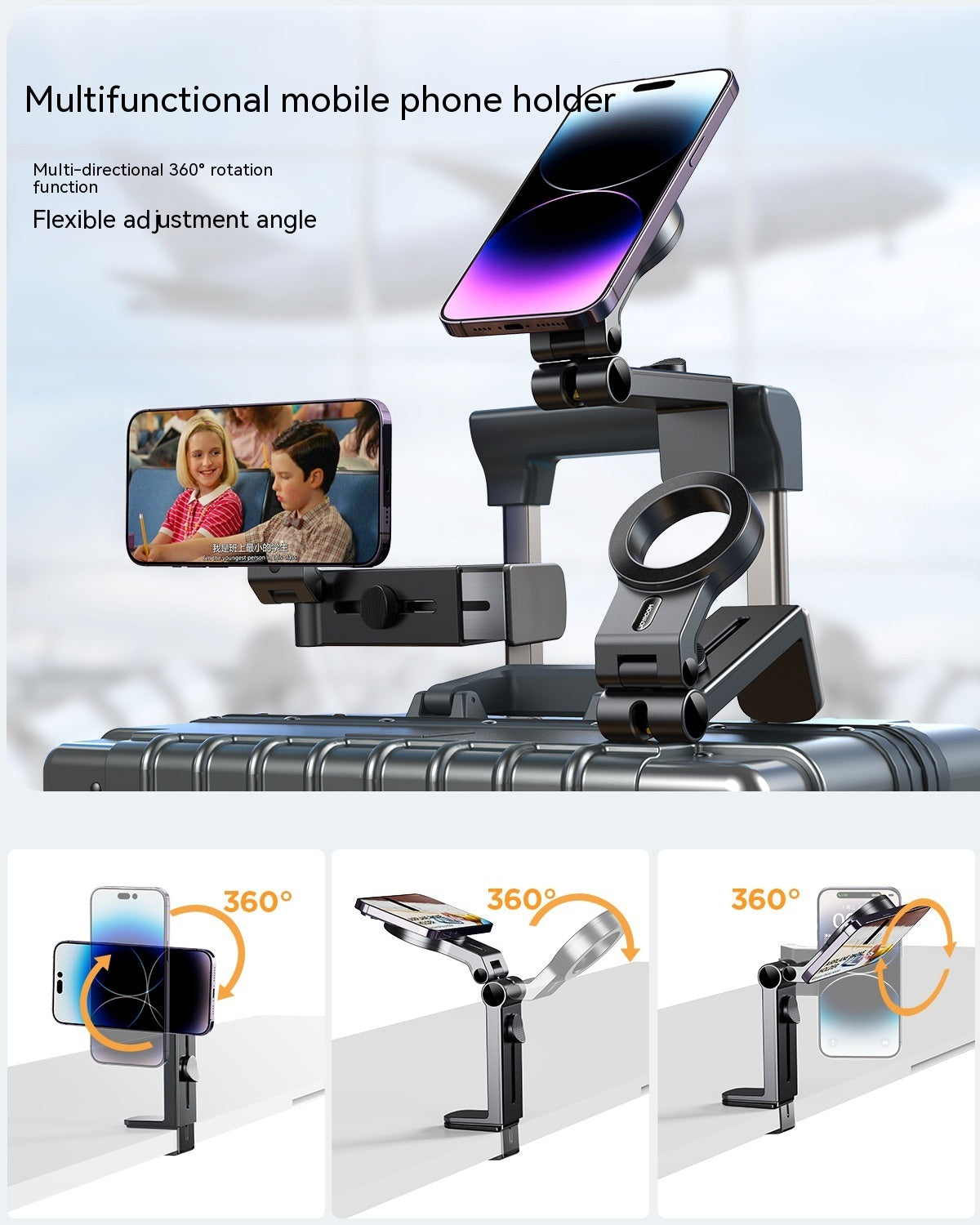 Universal Magnetic Travel Phone Holder for Desktop