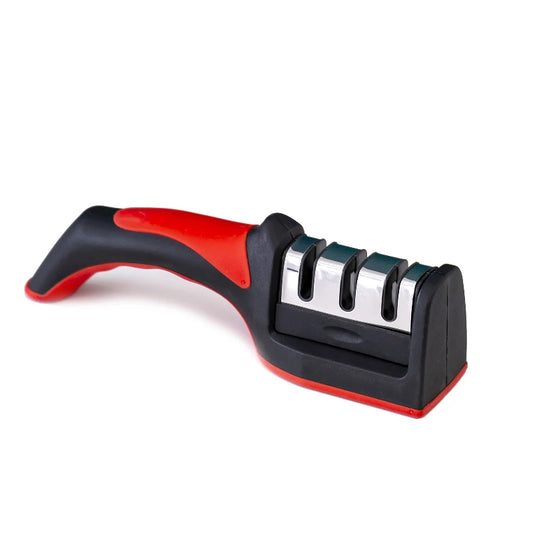 Knife Sharpener Handheld Multi-function 3 Stages Type Quick Sharpening Tool With Non-slip Base Kitchen Knives Accessories Gadget