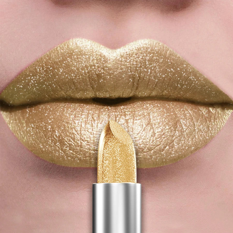 21Colors Metallic Lipstick - Bold Glitter & Matte Finish (Longwear Gift Set)
