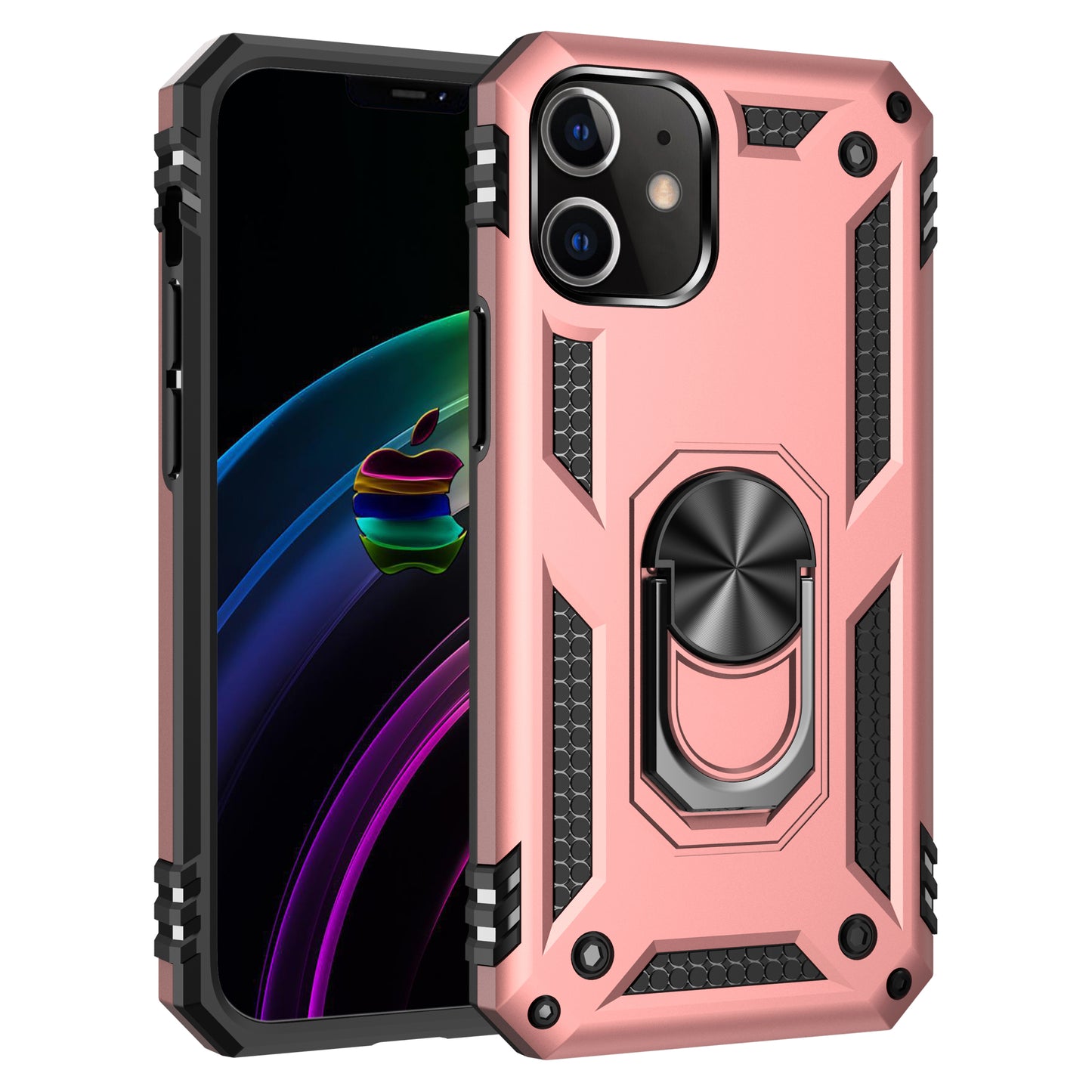 Tech Armor Ring Stand Grip Case for iPhone 12 Mini