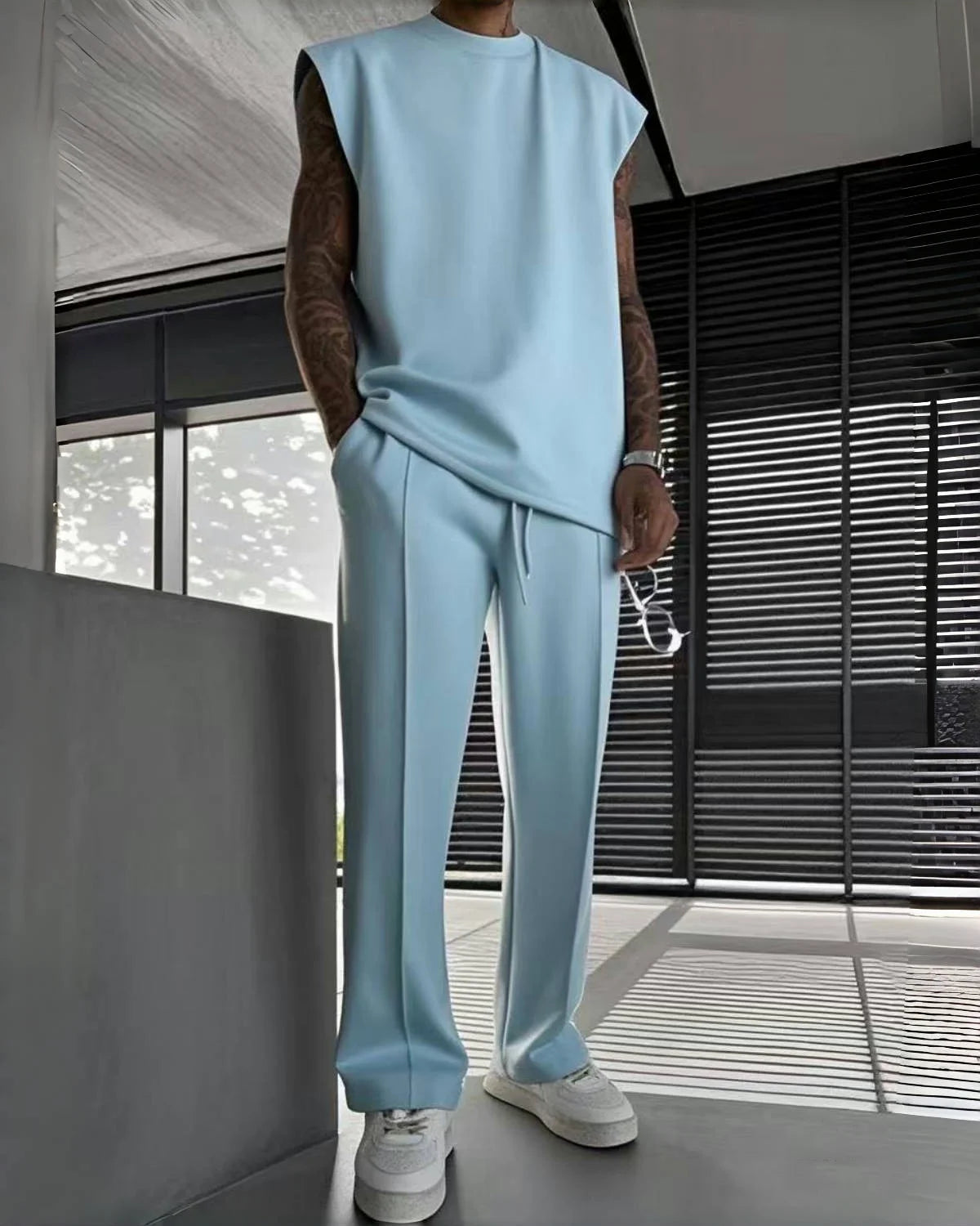 Men's casual Sleeveless Suit