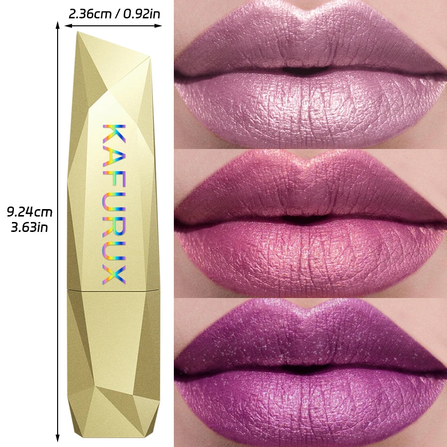 21Colors Metallic Lipstick - Bold Glitter & Matte Finish (Longwear Gift Set)