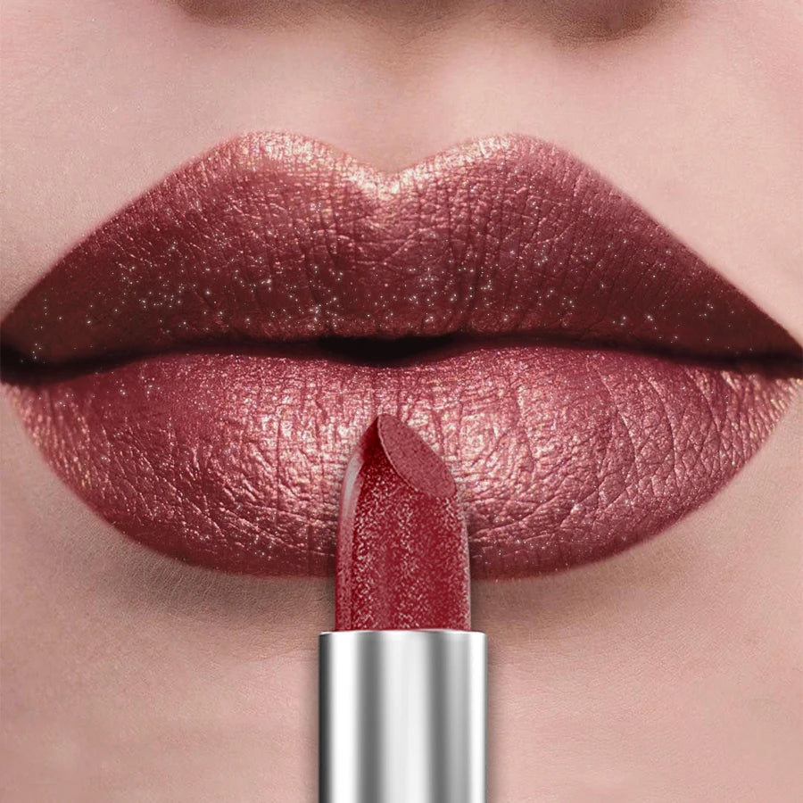 21Colors Metallic Lipstick - Bold Glitter & Matte Finish (Longwear Gift Set)