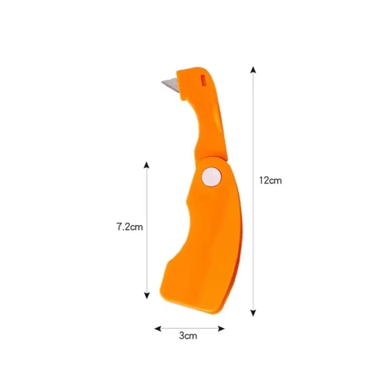 Orange/lemon/grapefruit Plastic Plastic Peeler, Creative Cutter With Folding Handle, Kitchen Fruit And Vegetable Gadget
