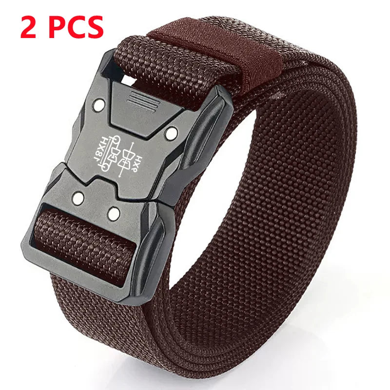High Quality Men Belt Outdoor Work Training Belt Woven Belt Canvas Multi Function Belt Denim Belt