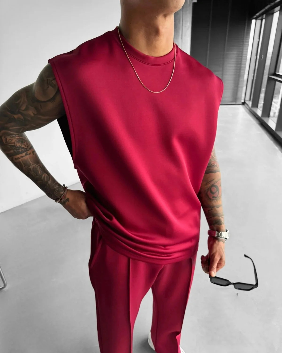 Men's casual Sleeveless Suit