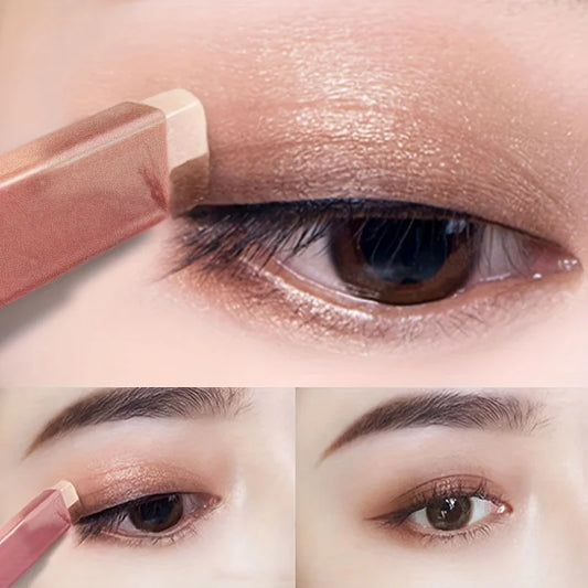 Two Color Gradient Eye Shadow Stick Three Dimensional Natural  Without Taking Off Makeup