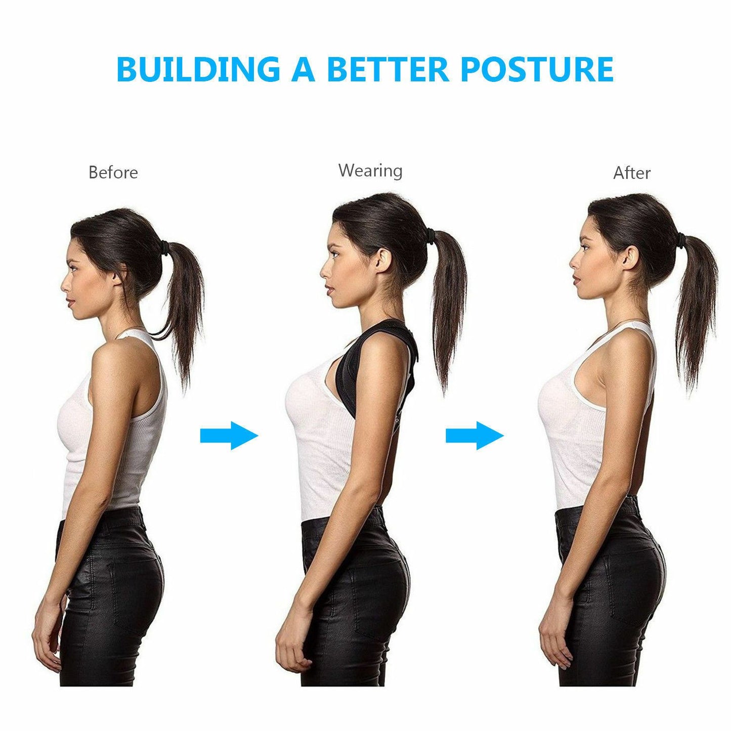 Unisex Adjustable Back Posture Corrector - Improve Posture Anytime